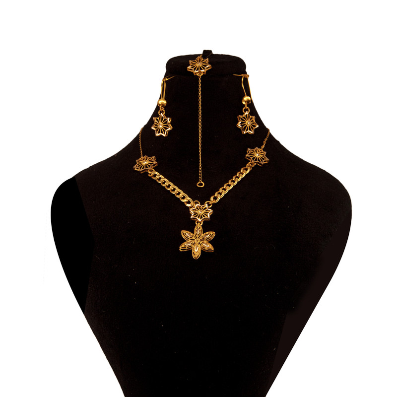 نیم ست طلا 18 عیار زنانه رستا گالری مدل F5465565 نیم ست طلا 18 عیار زنانه رستا گالری مدل F5465565