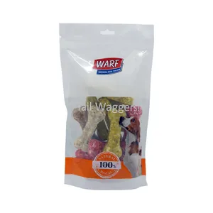 تشویقی سگ وارف مدل استخوان رنگی 7/5 وزن 350 گرم