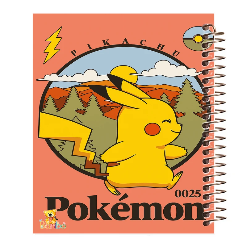 دفتر نقاشی 50 برگ بانیبو مدل  پوکمون کد 1108