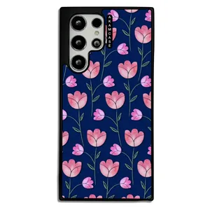 AKAM AMCWSGS22U-FLOWERS8 Cover For Samsung Galaxy S21 Ultra