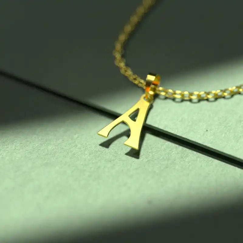 گردنبند طلا 18 عیار زنانه مدوپد مدل حرف A کد H3-1-1521