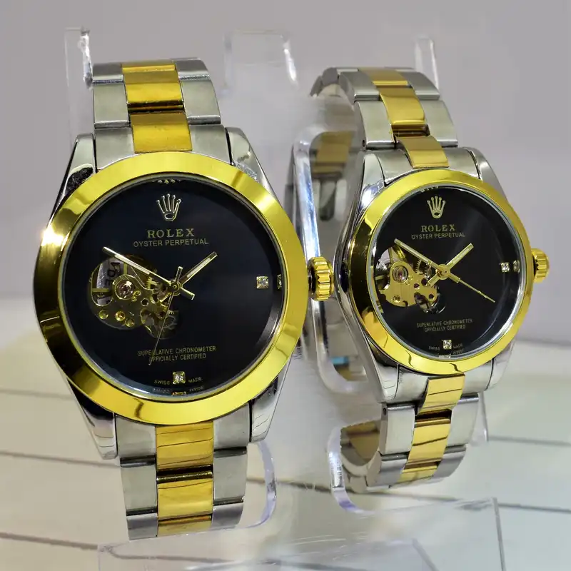 ست ساعت مچی عقربه ای زنانه و مردانه مدل OYSTER-78488