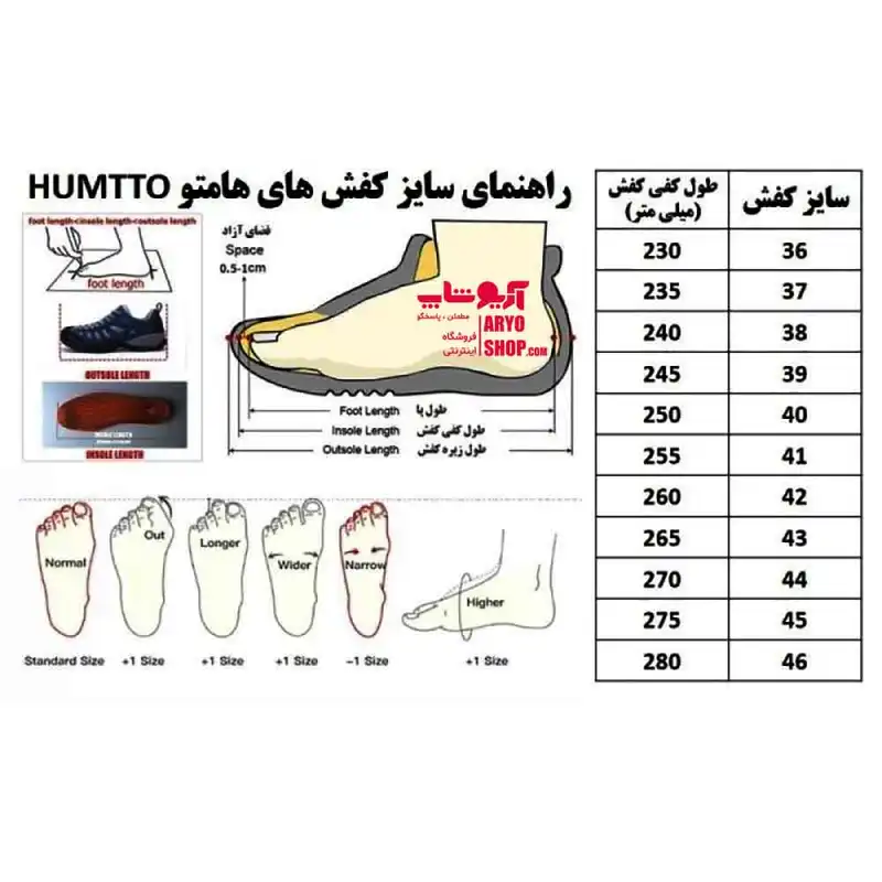 کفش  پیاده روی مردانه هامتو مدل 340524A-4