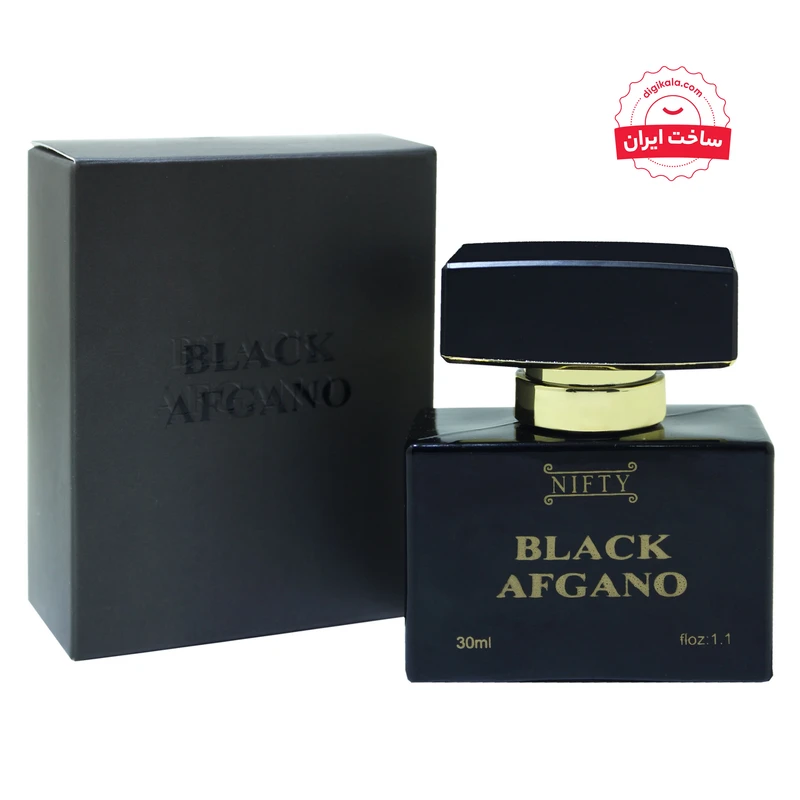 عطر جیبی مردانه نیفتی مدل بلک افغان حجم 30 میلی لیتر
