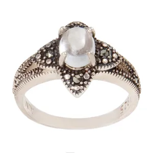 انگشتر نقره زنانه بازرگانی میلادی مدل در نجف کد AW_513