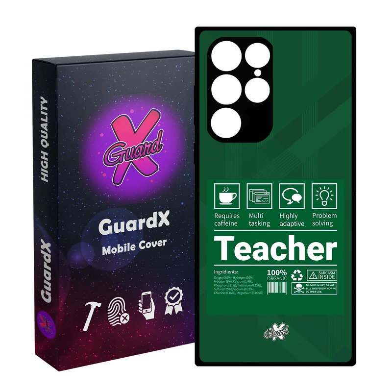 کاور گارد ایکس طرح معلم مدل Glass10537 مناسب برای گوشی موبایل سامسونگ Galaxy S23 Ultra