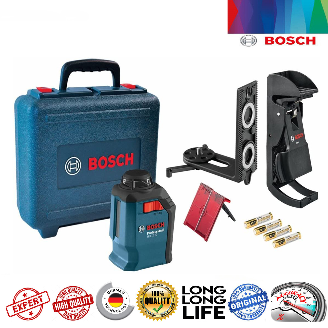 تراز لیزری 360 درجه بوش مدل GLL 2-20 professional