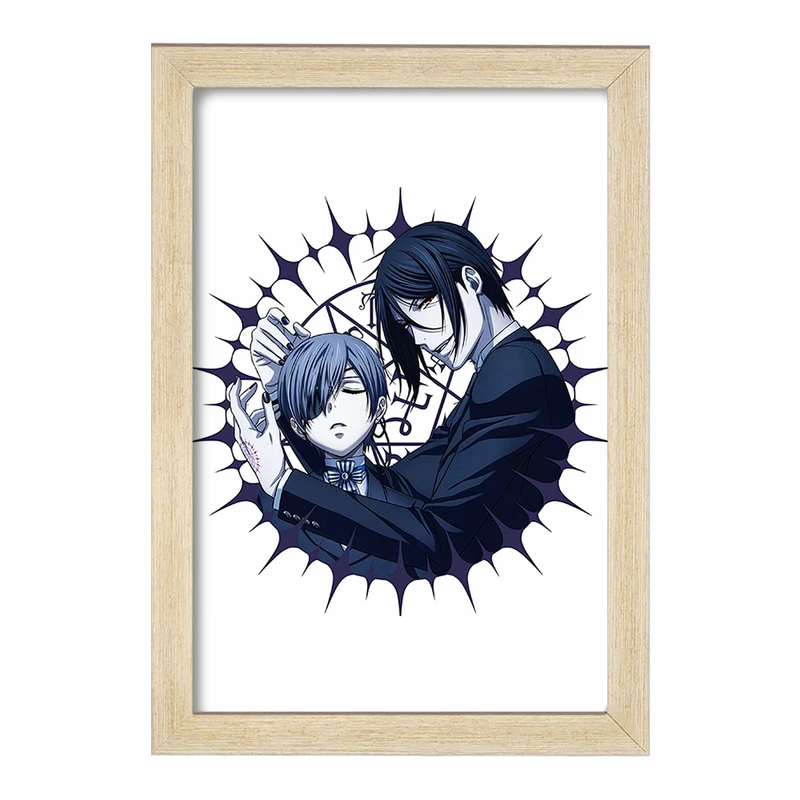 تابلو خندالو مدل سباستین و شیل انیمه خادم سیاه Black Butler  کد 16327