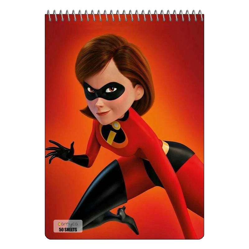 دفتر نقاشی 50 برگ سیمی کارنیکا طرح شگفت انگیزان The Incredibles کد 22690