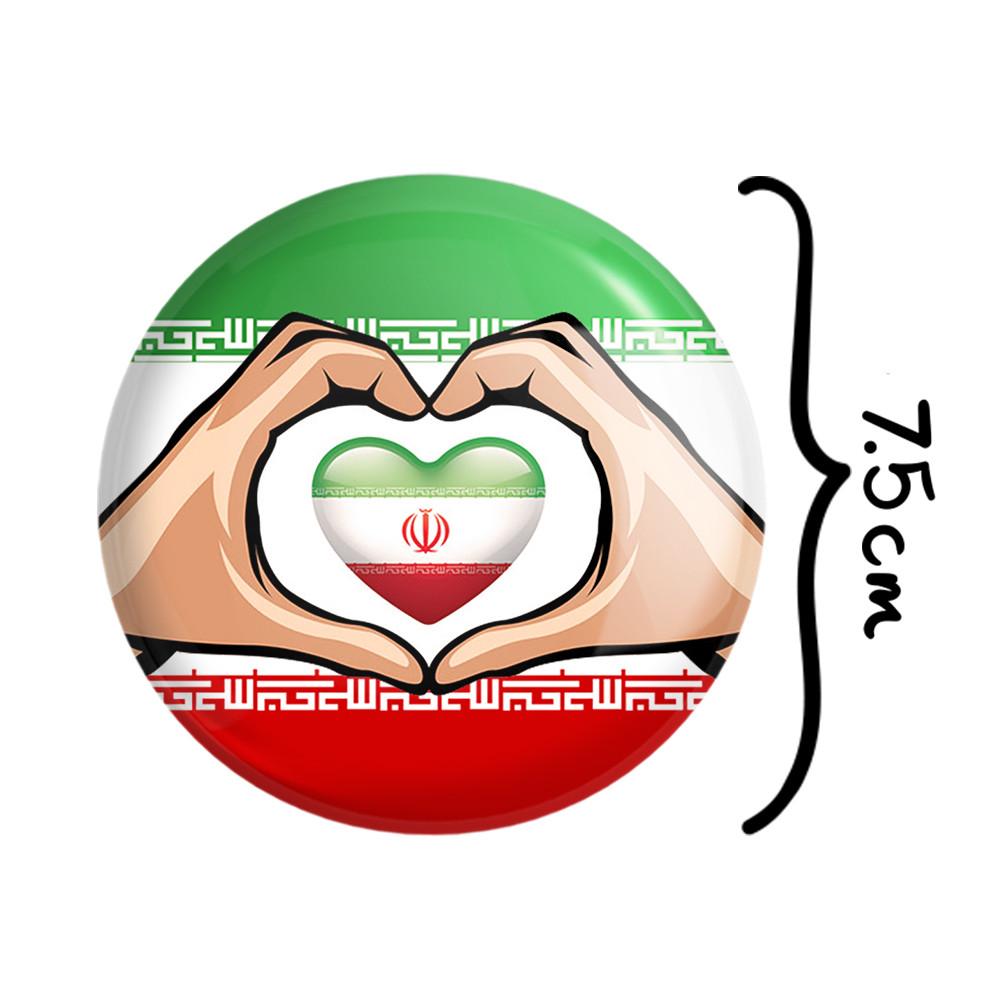 آینه جیبی خندالو مدل پرچم ایران کد 23936 آینه جیبی خندالو مدل پرچم ایران کد 23936