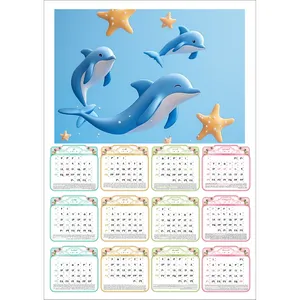 تقویم دیواری سال 1404 طرح دلفین