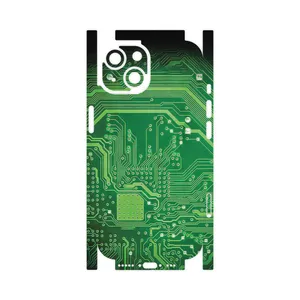MAHOOT Green_Printed_Circuit_Board-FullSkin Cover Sticker for Apple iPhone 15