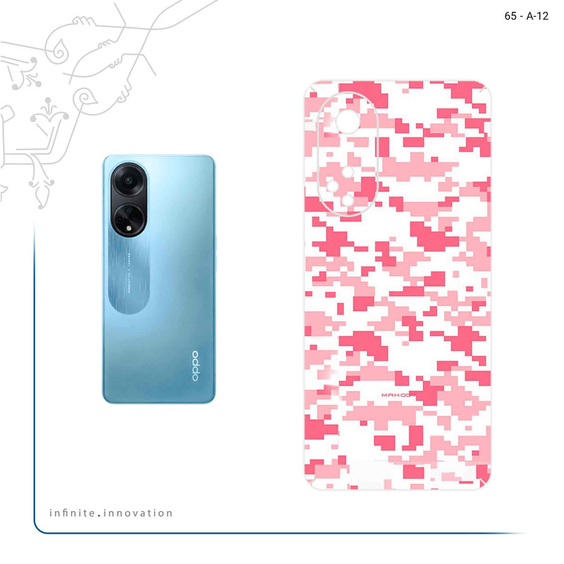 برچسب پوششی ماهوت مدل Army_Pink_Pixel مناسب برای گوشی موبایل اپو A98
