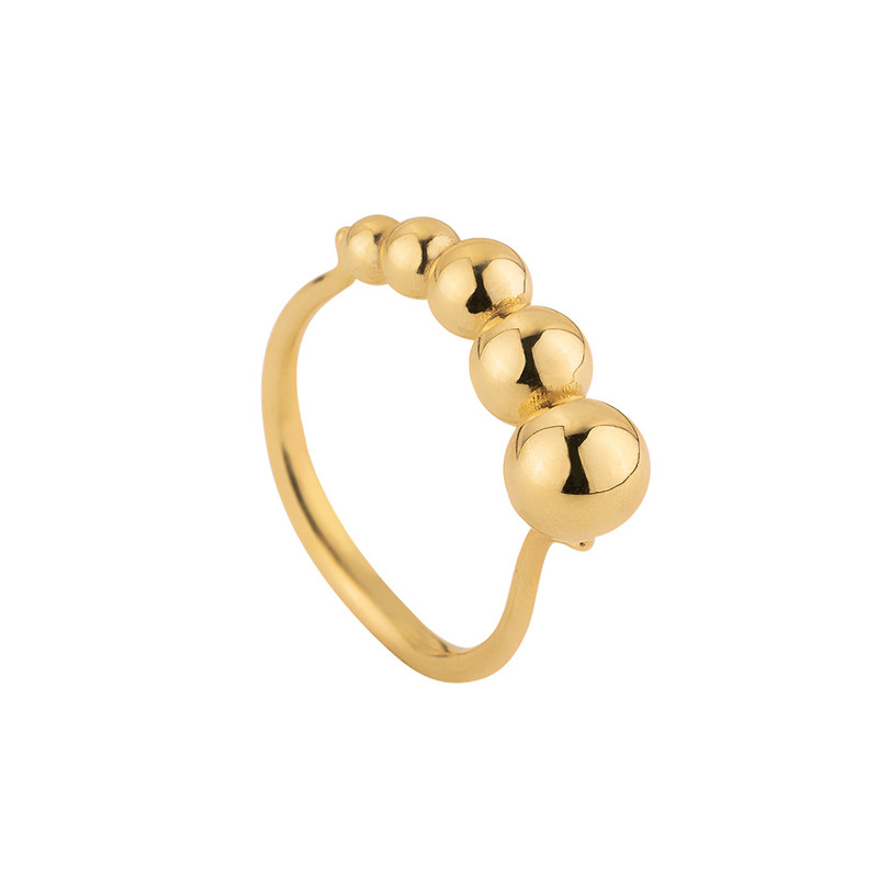 انگشتر طلا 18 عیار زنانه کیا گالری مدل داریو کد RM689  سایز 53