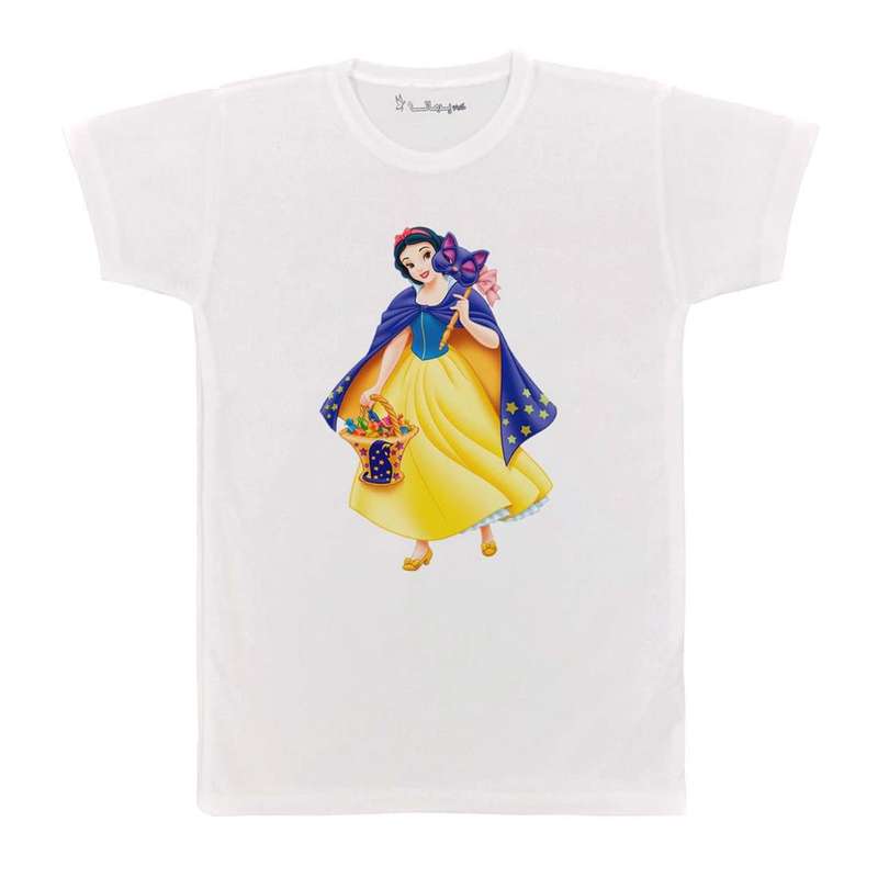 تی شرت بچگانه پرمانه طرح سفید برفی و هفت کوتوله کد pmt.5811