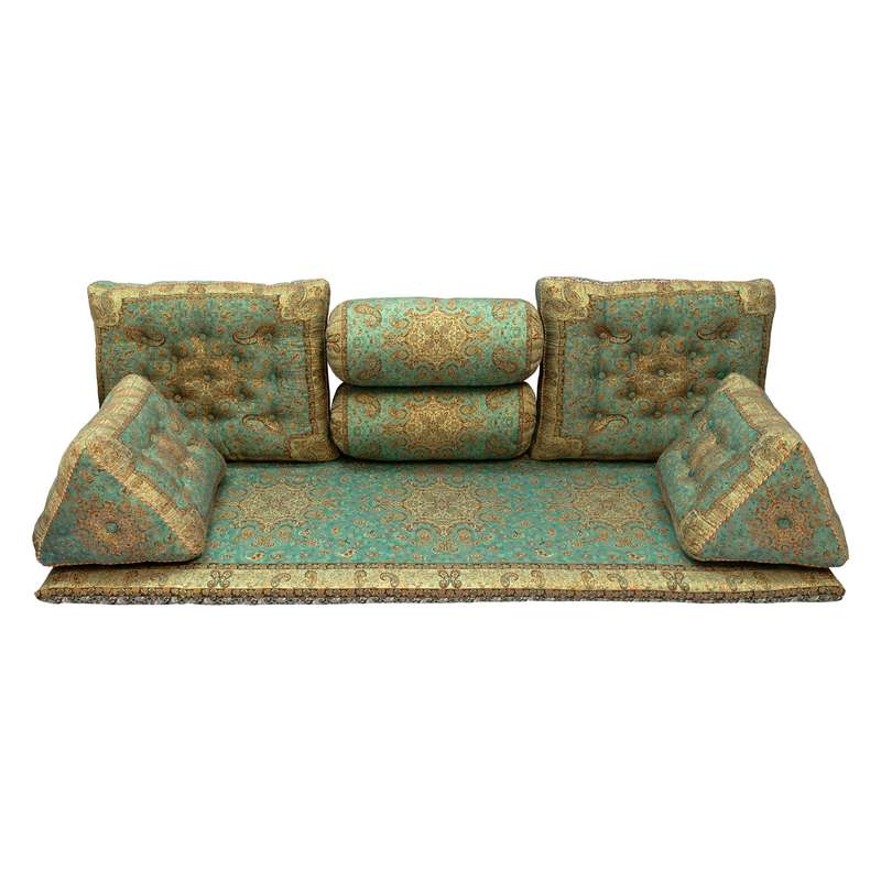 ست 7تکه پشتی ترمه طرح طوبی کد 402