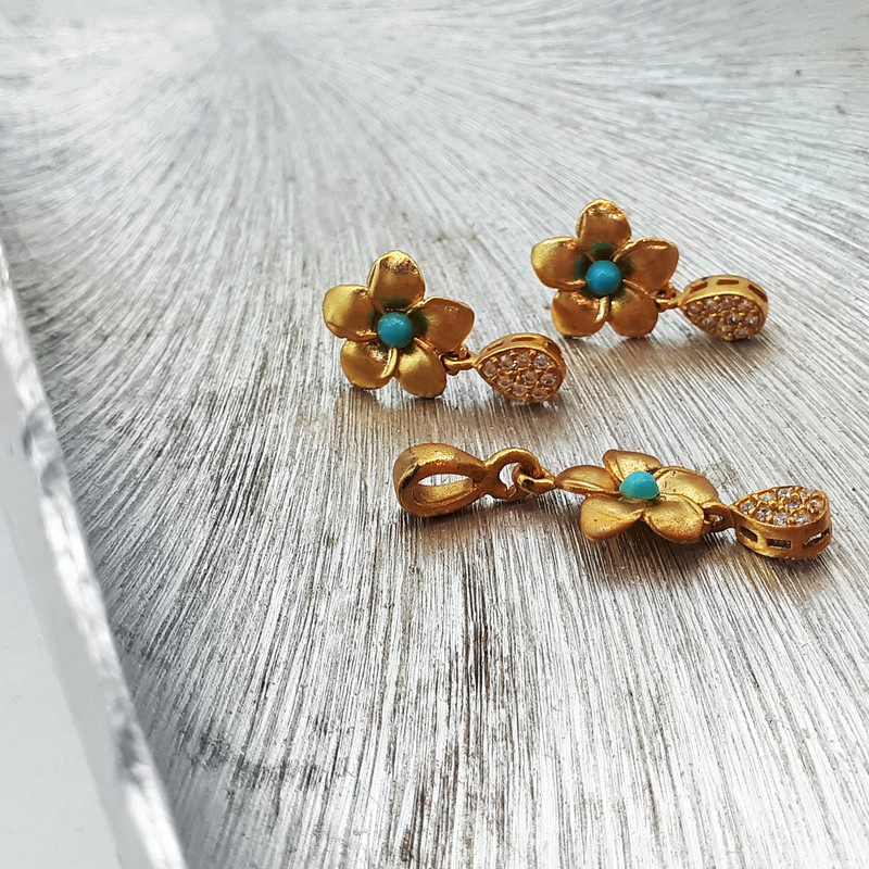 نیم ست نقره زنانه مدل zoc-1000110