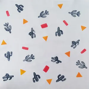 کاغذ کادو پارچه ای مدل کاکتوس