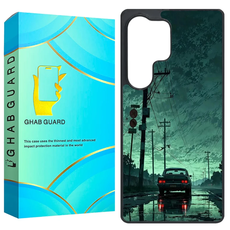 کاور قاب گارد طرح ماشین و جاده مدل GS26U مناسب برای گوشی موبایل سامسونگ Galaxy S26 Ultra