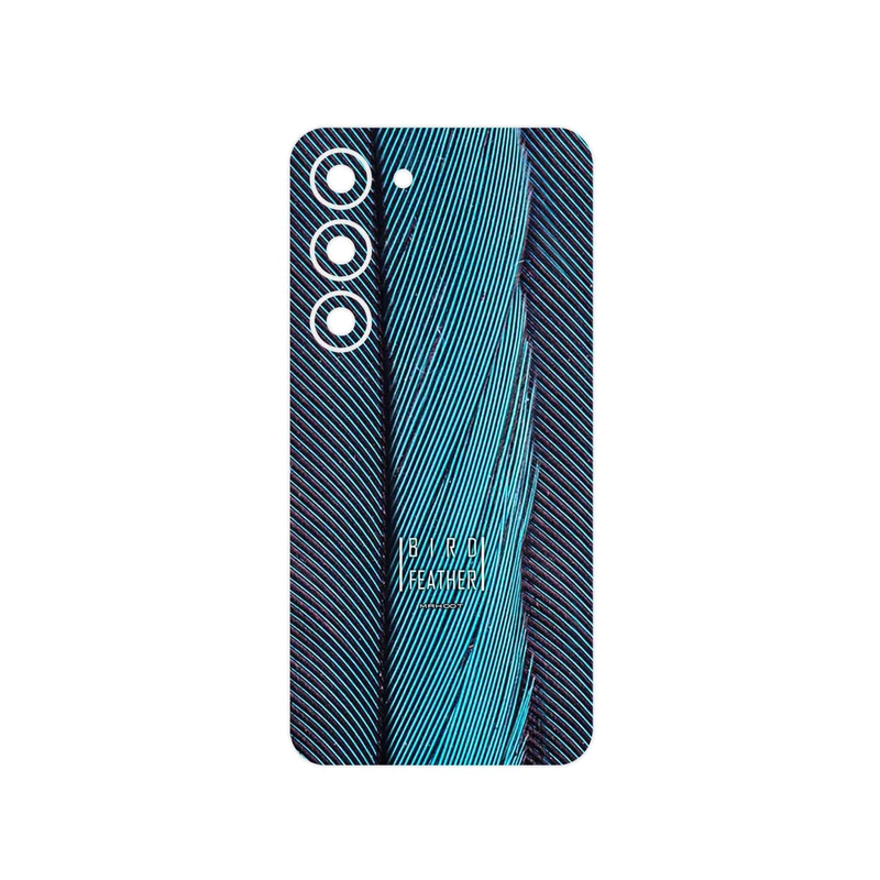 برچسب پوششی ماهوت مدل Turquoise feathers مناسب برای گوشی موبایل سامسونگ Galaxy S23