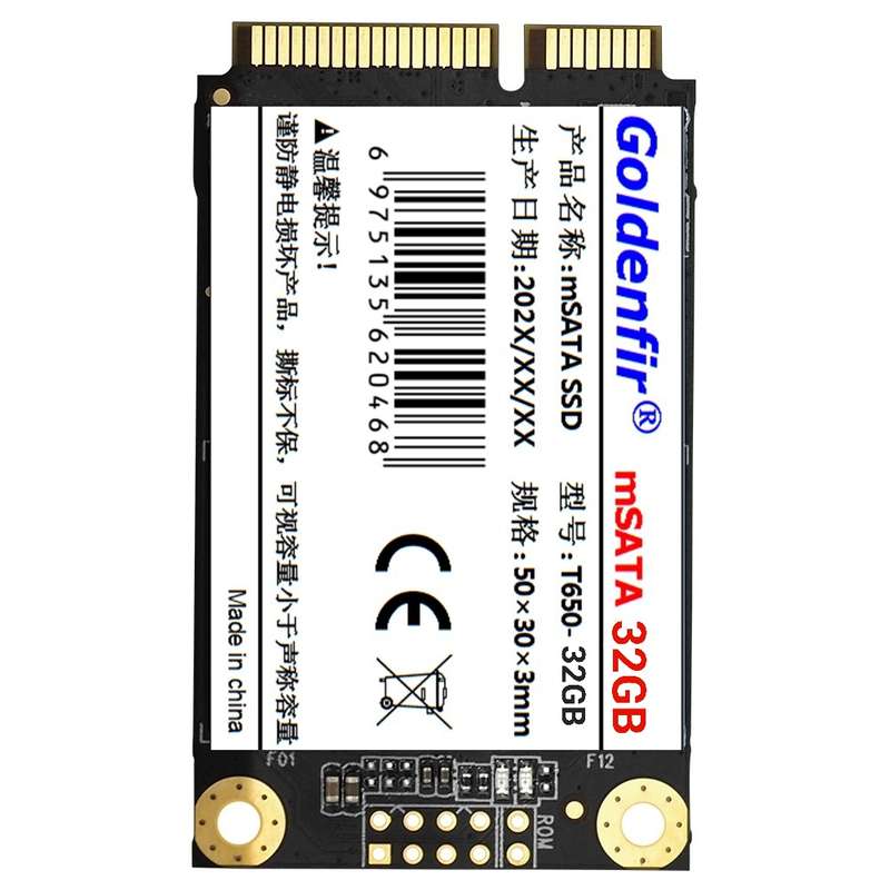 اس اس دی اینترنال گلدن فیر مدل mSATA SSD 32GB ظرفیت 32 گیگابایت