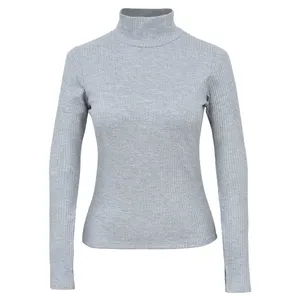 بلوز آستین بلند یقه اسکی زنانه دل آویز مدل H420