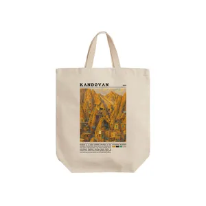 ساک خرید ترمه طراحان ایده مدل روستای کندوان کد map0859 - S