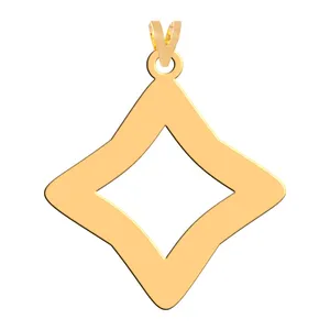 آویز گردنبند طلا 18 عیار زنانه فرشته مدل هندسی WNL-000147