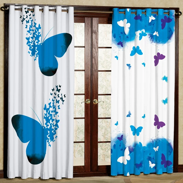 پرده مخمل پانچی کد 6066 سایز 280x140 سانتی متر