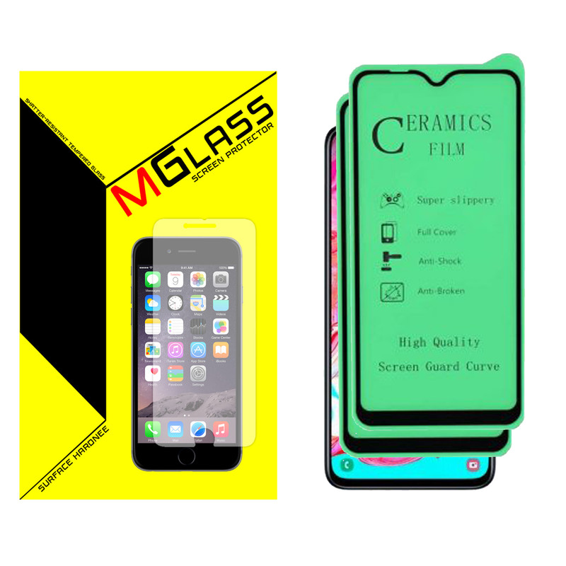 محافظ صفحه نمایش سرامیکی ام گلس مدل MGCR-02 مناسب برای گوشی موبایل شیائومی REDMI 9 بسته دو عددی