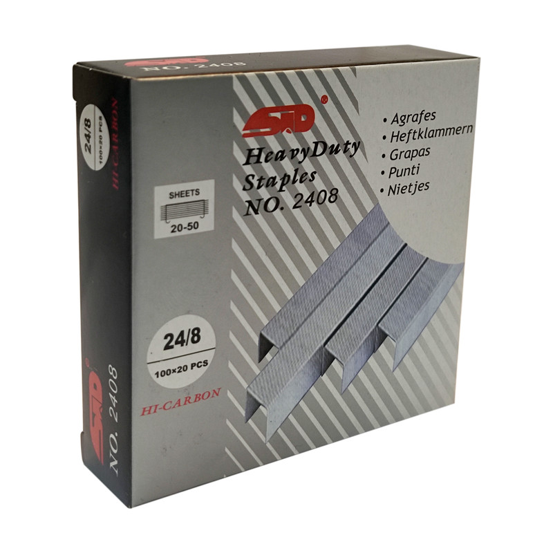 سوزن منگنه اس آی دی کد 10 سایز 24/8 بسته 2000 عددی