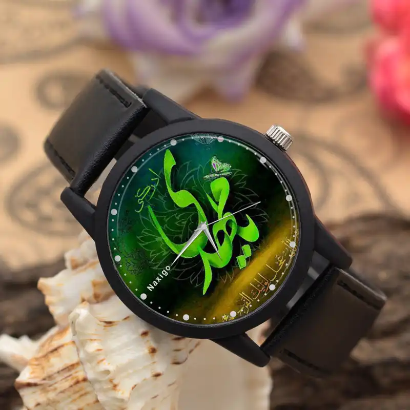 ساعت مچی عقربه ای ناکسیگو طرح یا مهدی کد LF4260