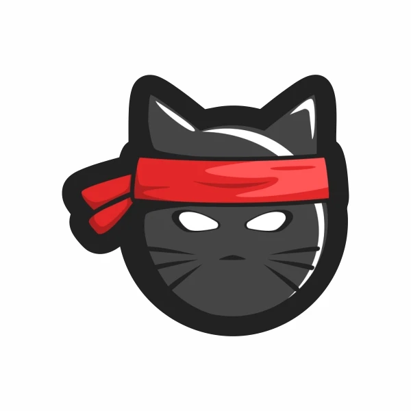 برچسب بدنه خودرو طرح ninja cat کد 135