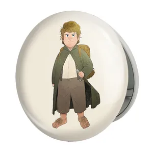 آینه جیبی خندالو طرح بیلبو بگینز ارباب حلقه ها Lord of the Rings مدل تاشو کد 4757 