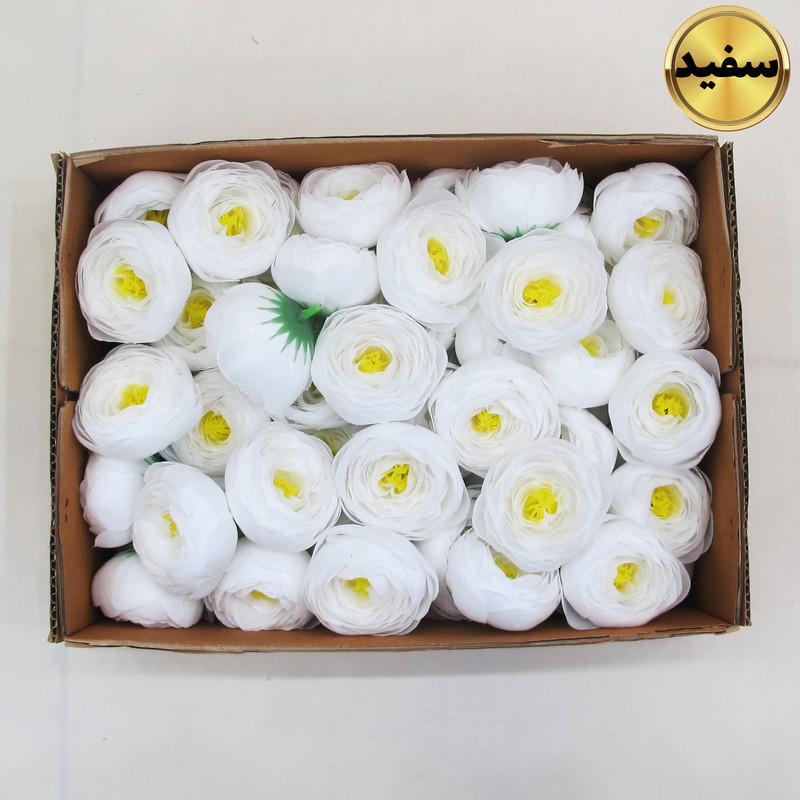 گل مصنوعی مدل سرگل نسترن متوسط بسته 75 عددی