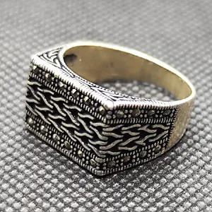 انگشتر نقره مردانه مدل اسپرت کد 585