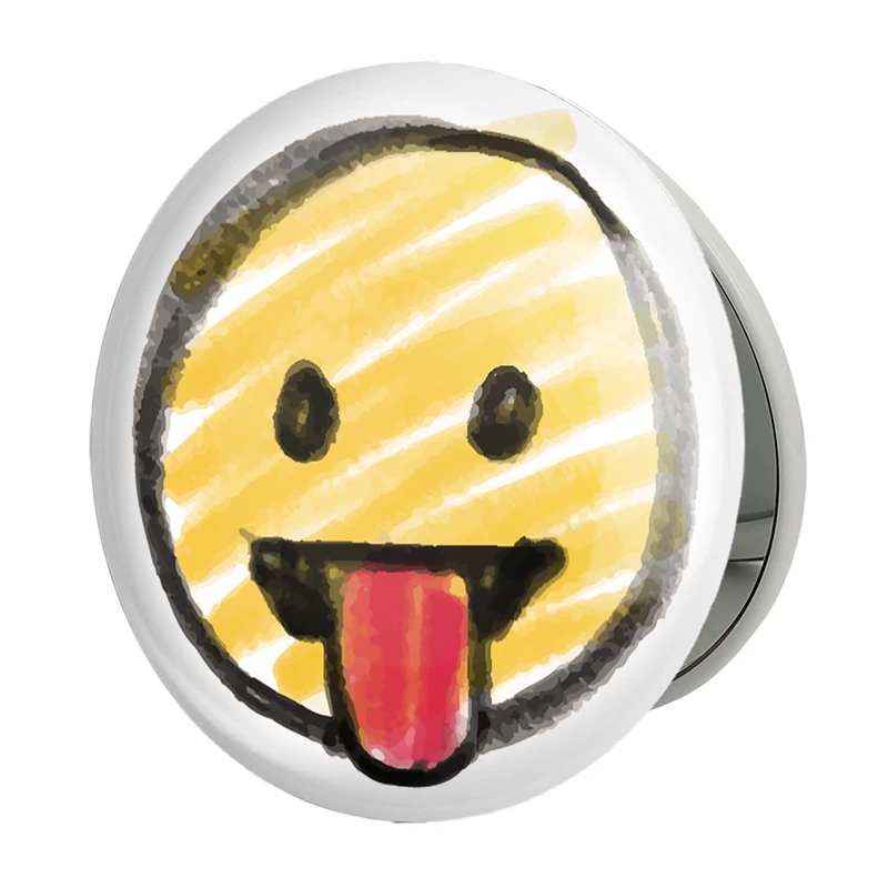 آینه جیبی خندالو طرح ایموجی Emoji مدل تاشو کد 3051 