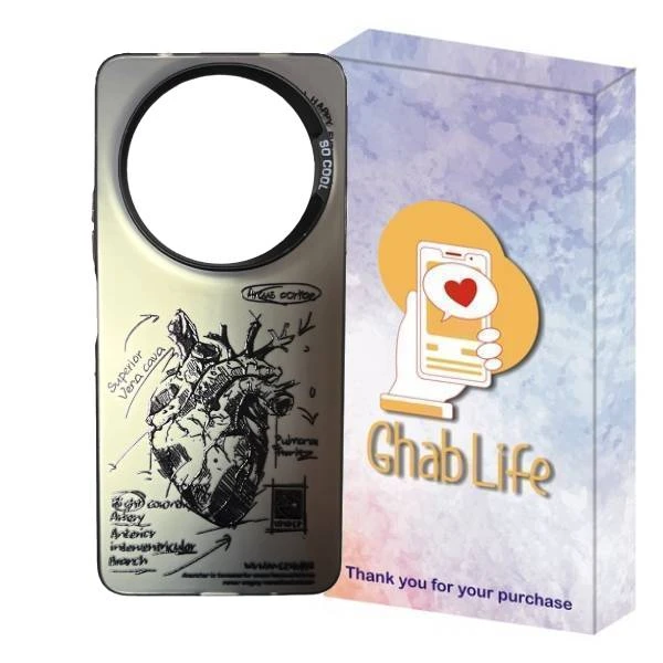 کاور قاب لایف مدل سوکول طرح آناتومی قلب مناسب برای گوشی موبایل شیائومی Redmi A3 / Redmi A3x