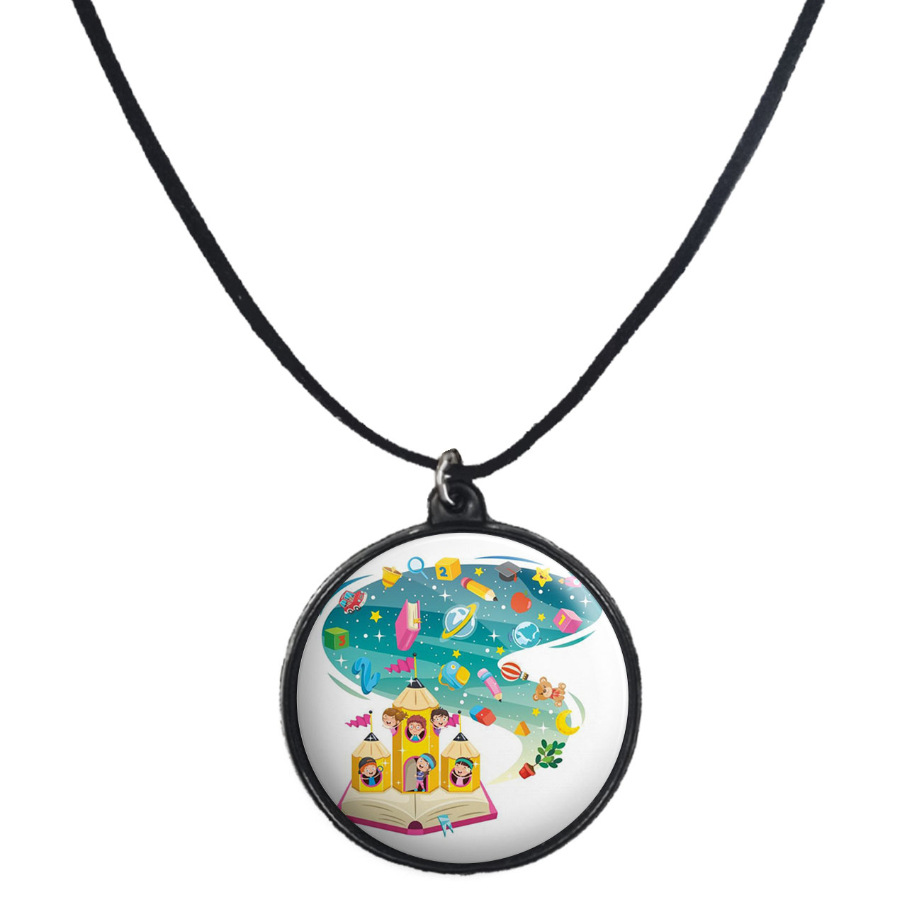 گردنبند پرمانه طرح جشن الفبا کد pmb.22599 مدل دو طرفه