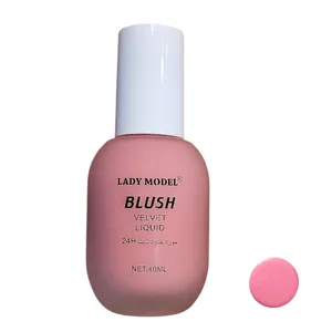 رژگونه مایع مخملی لیدی مدل مدل رایت شماره 2