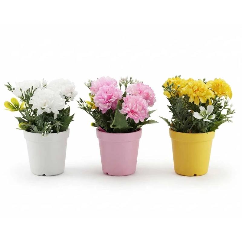 گلدان رومیزی مدل استوانه‌ای مجموعه 3 عددی 
