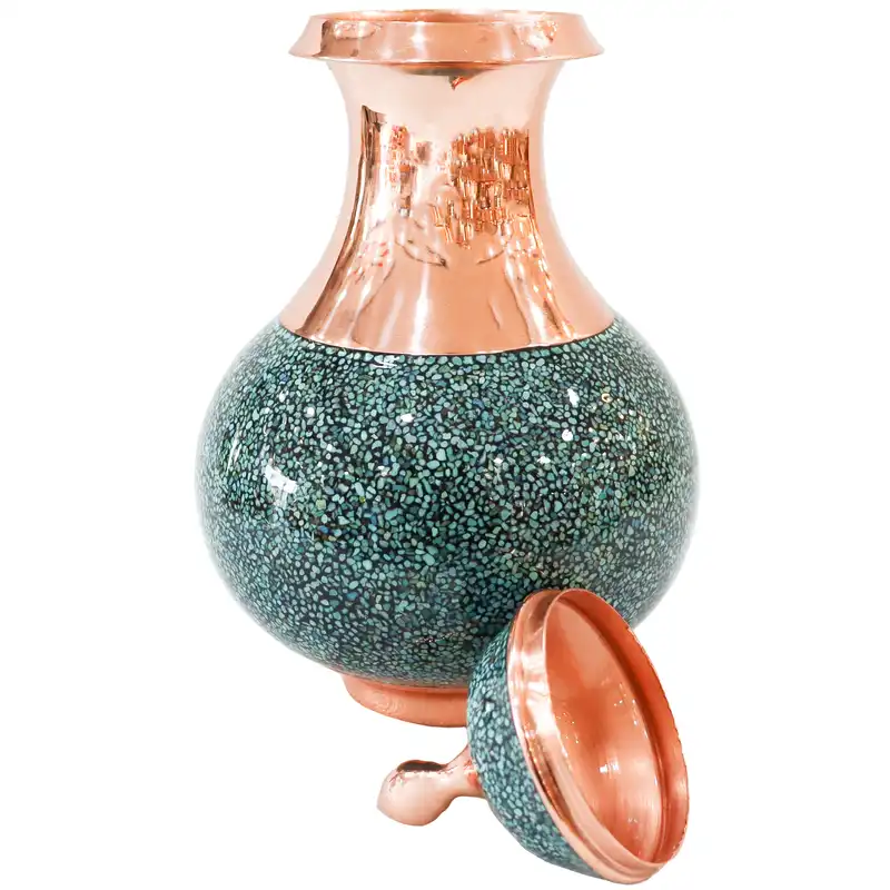 تنگ فیروزه کوبی مدل هنری کد Pear25p14