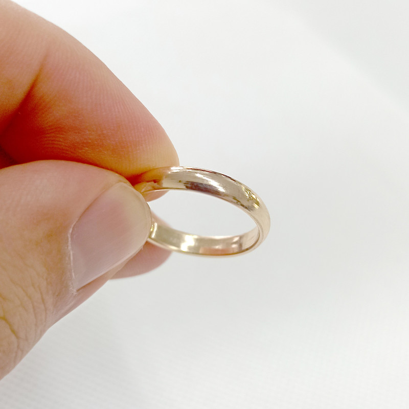 انگشتر طلا 18 عیار زنانه گالری طلای عیاره مدل حلقه ساده  - 3
