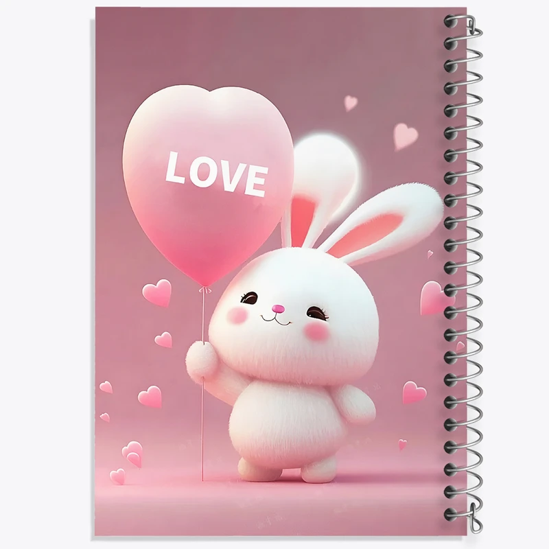 دفتر شطرنجی 50 برگ خندالو طرح خرگوش کیوت کد F5696