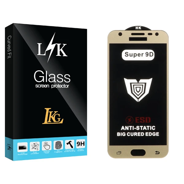 محافظ صفحه نمایش ال کا جی مدل Super 9D LKK مناسب برای گوشی موبایل شیائومی Galaxy J5 Prime