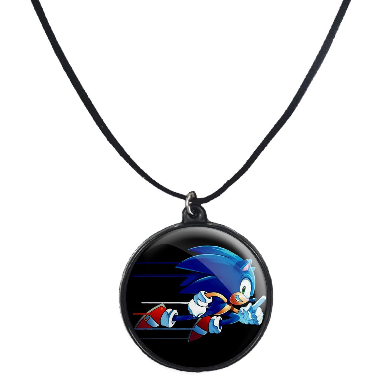 گردنبند پرمانه طرح سونیک کد pmb.15053 مدل دو طرفه