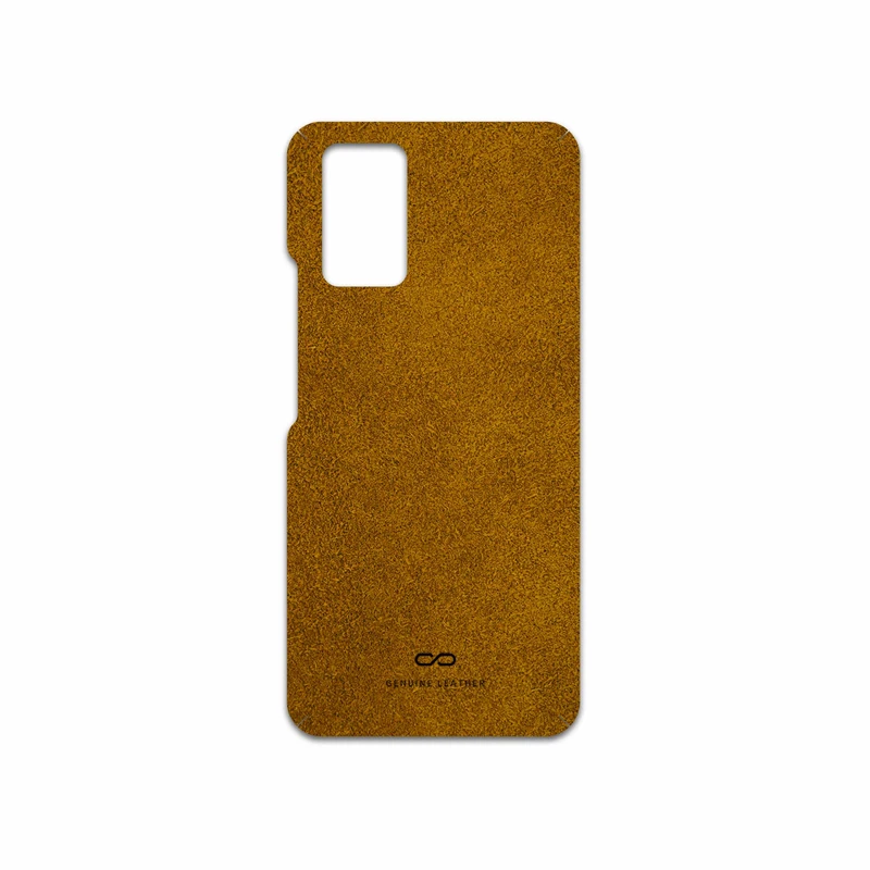 برچسب پوششی ماهوت مدل Brown-Chamois-Leather مناسب برای گوشی موبایل اینفینیکس Note 10