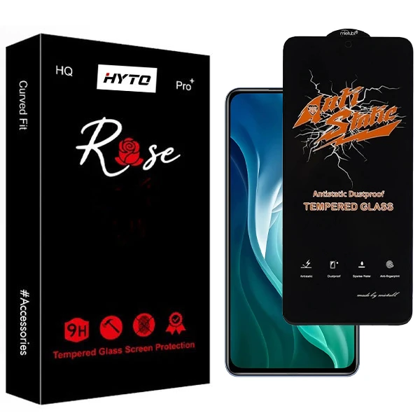 محافظ صفحه نمایش هیتو مدل Rose Antistatic Touch مناسب برای گوشی موبایل شیائومی 4 mi 11x pro / black shark