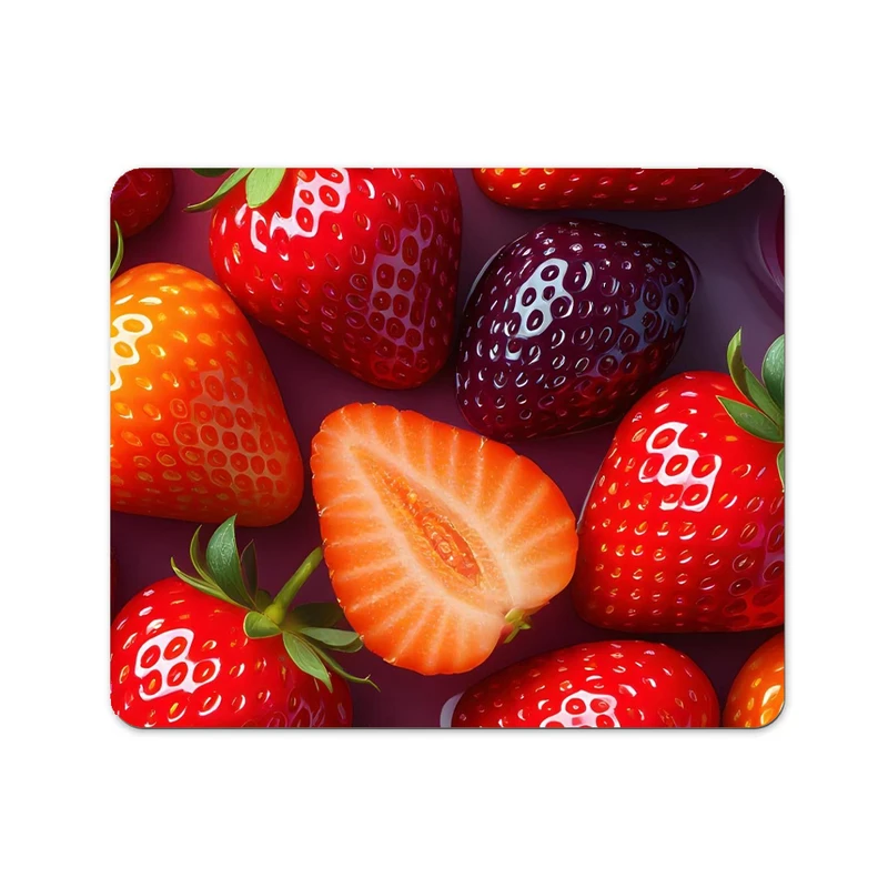  ماوس پد پاد آفرین طرح توت فرنگی کد 1089 سایز 19*24 سانتی متر