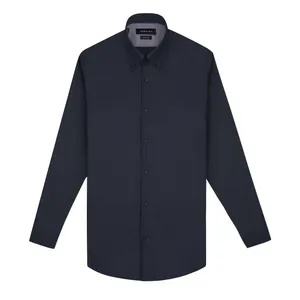 پیراهن آستین بلند مردانه کروم مدل جودون پچ دار 2310102